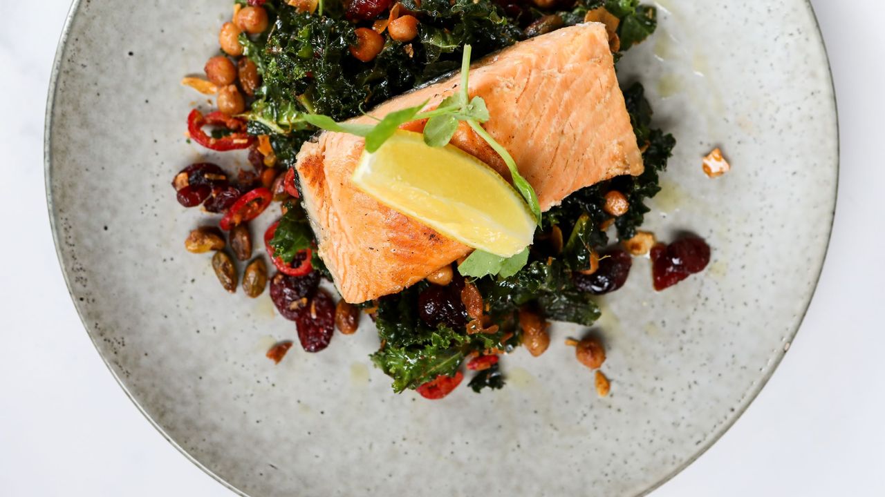 Pan seared salmon fillet