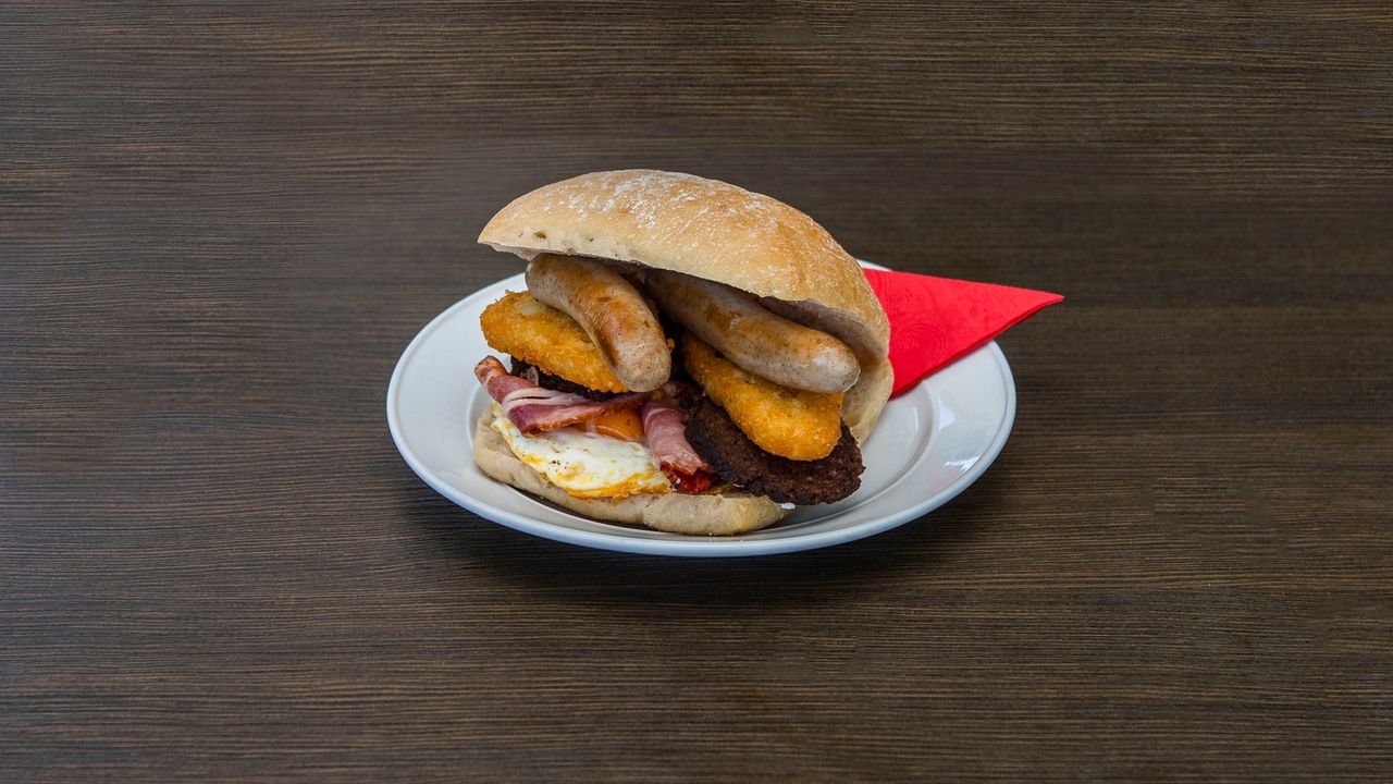 Breakfast in a Panini Roll