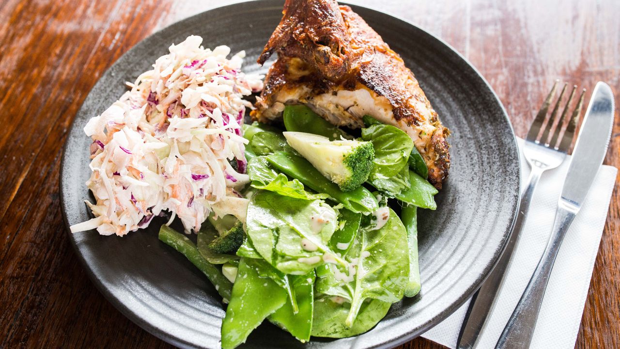 Quarter Chicken + 2 Small Salads