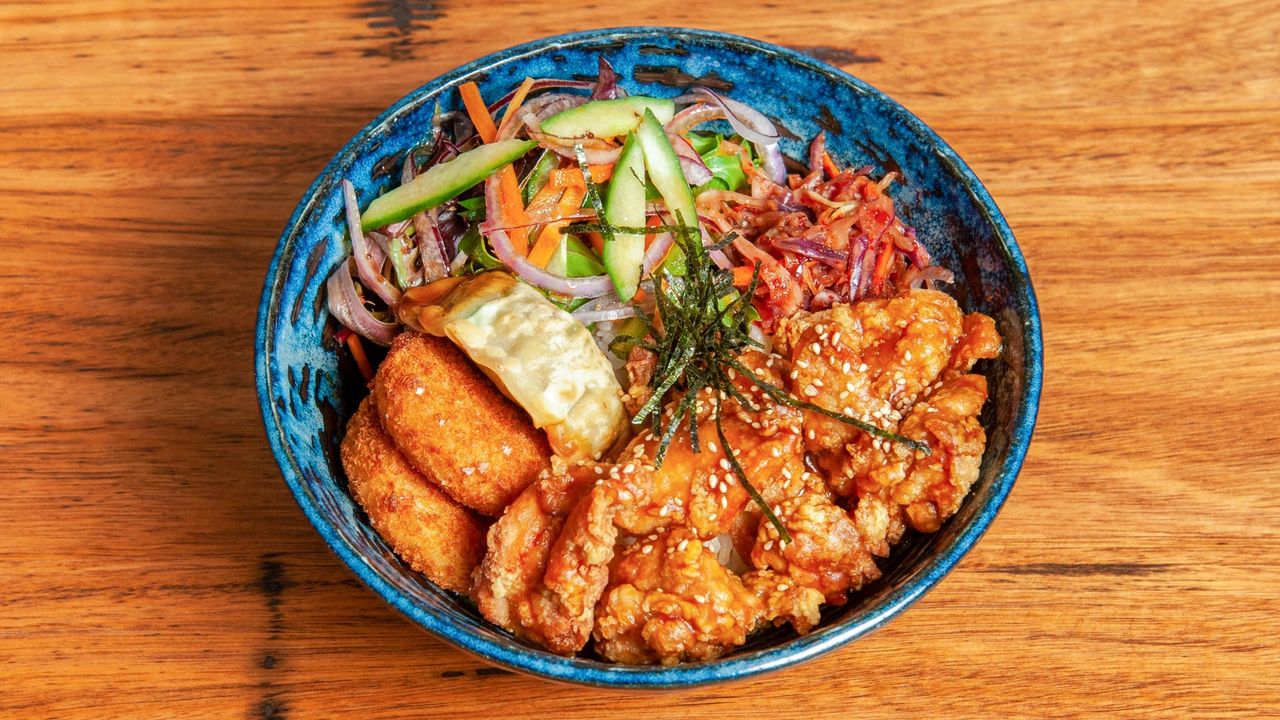 Deep Fried Chicken Rice Bowl
