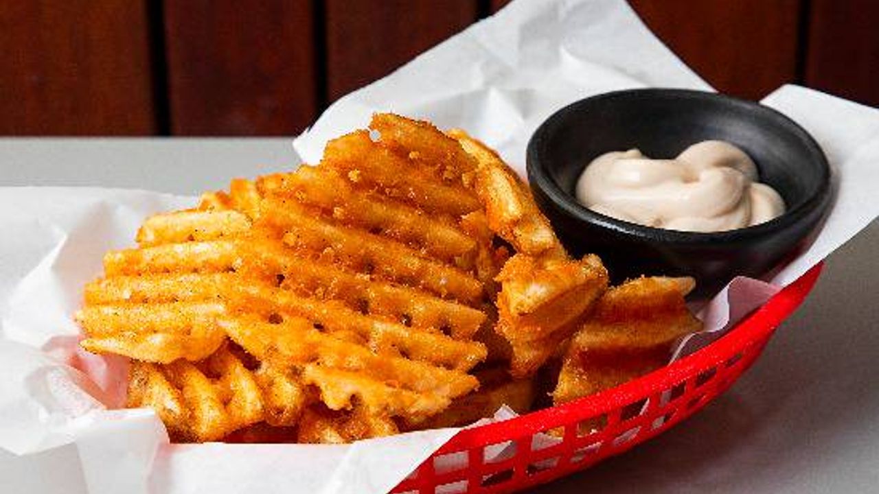 Waffle Fries with Smoky Mayo