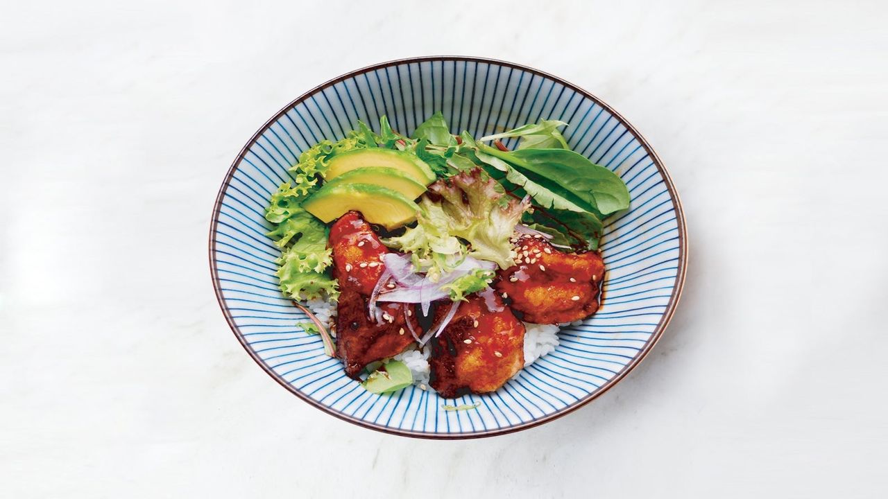Salmon Teriyaki Donburi with Miso
