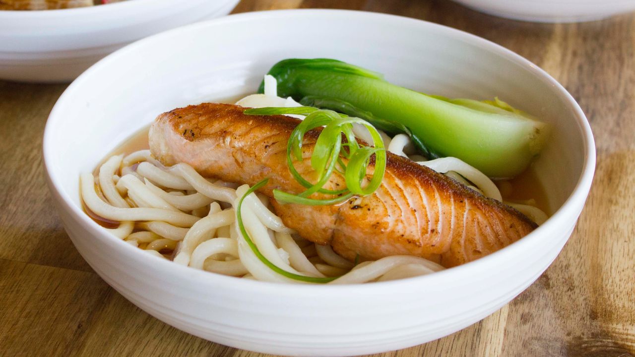 Salmon Udon Soup