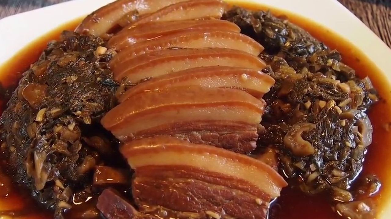 Hakka Pork Belly & Preserved Veg.