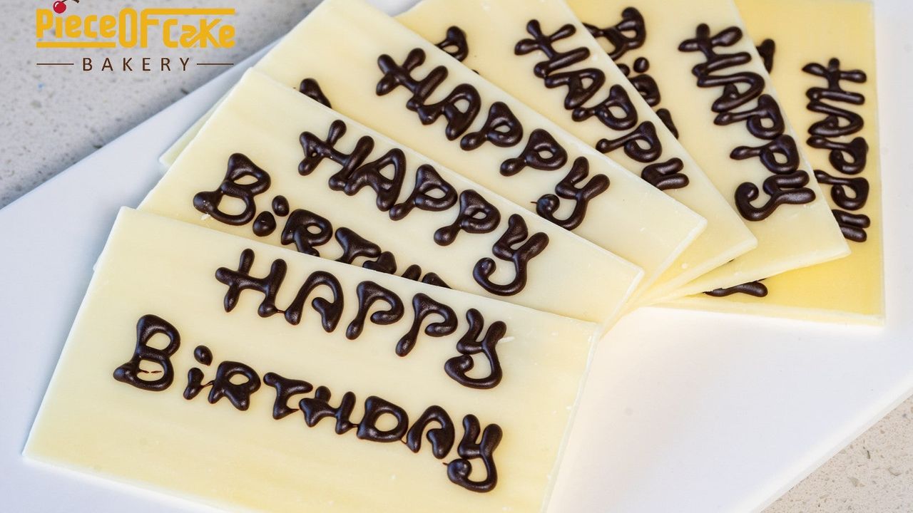 Happy Birthday Chocolate Plaque