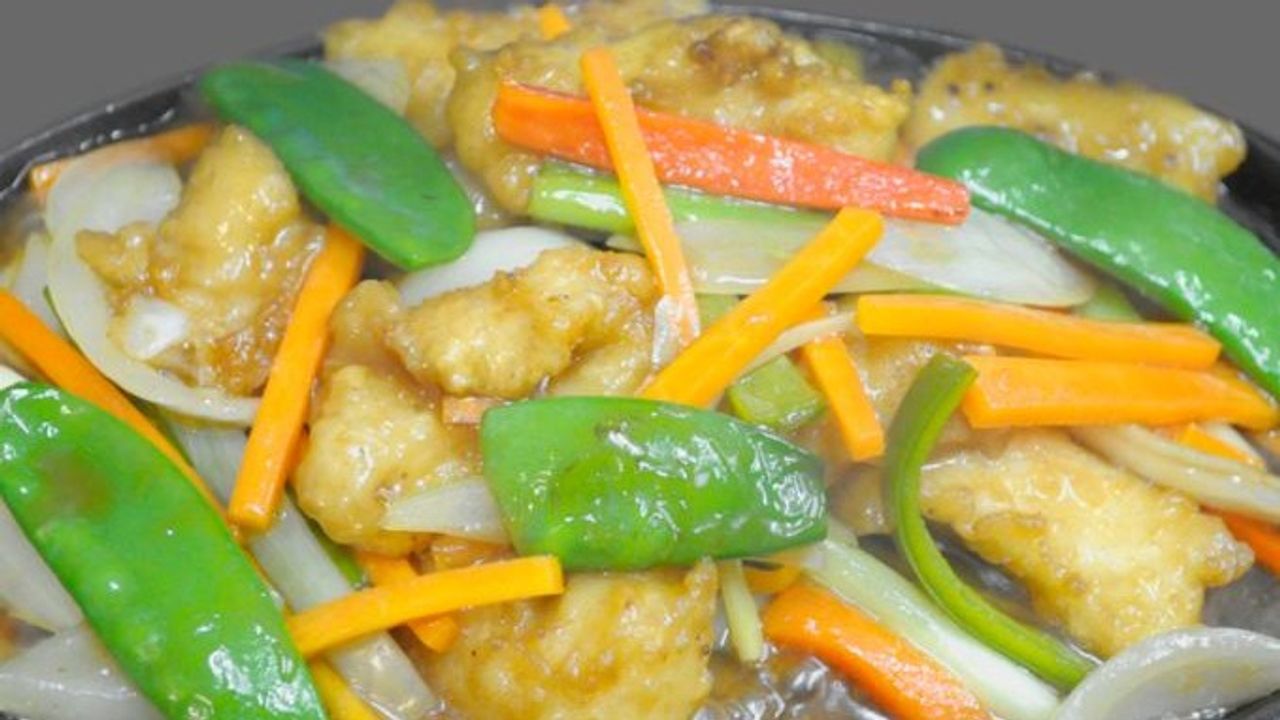 Sizzling Fish with Snowpeas
