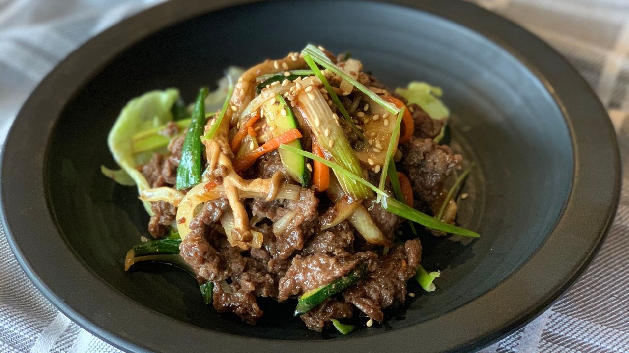 Stir-Fried Bulgogi (Marinated Beef)