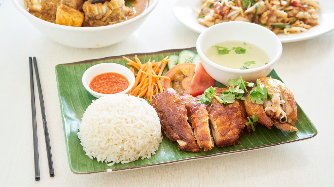 Crispy Skin Chicken and Rice