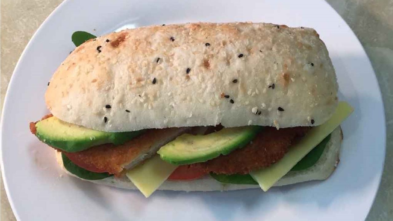 Chicken Schnitzel Foccacia