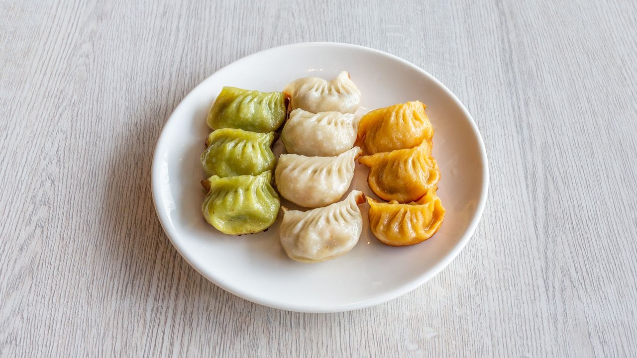 Pan Fried Special Dumpling (10pc)(P) 三色鍋貼