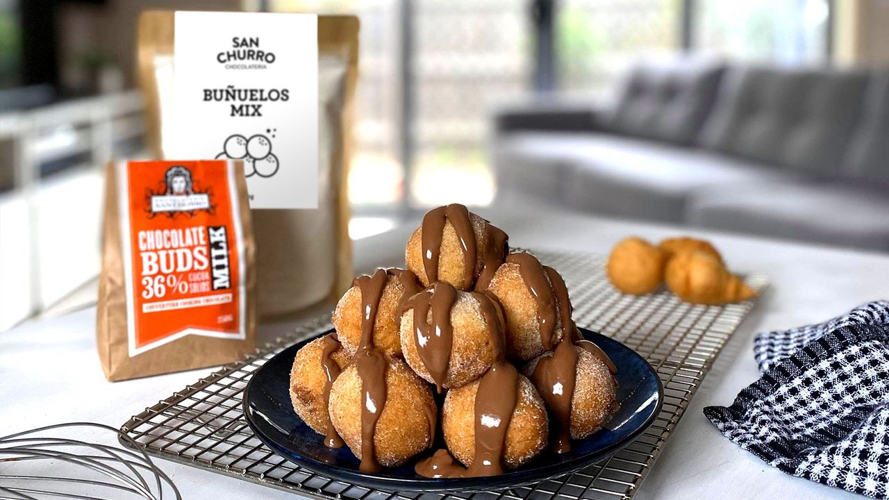 DIY Bunuelos with Milk Chocolate