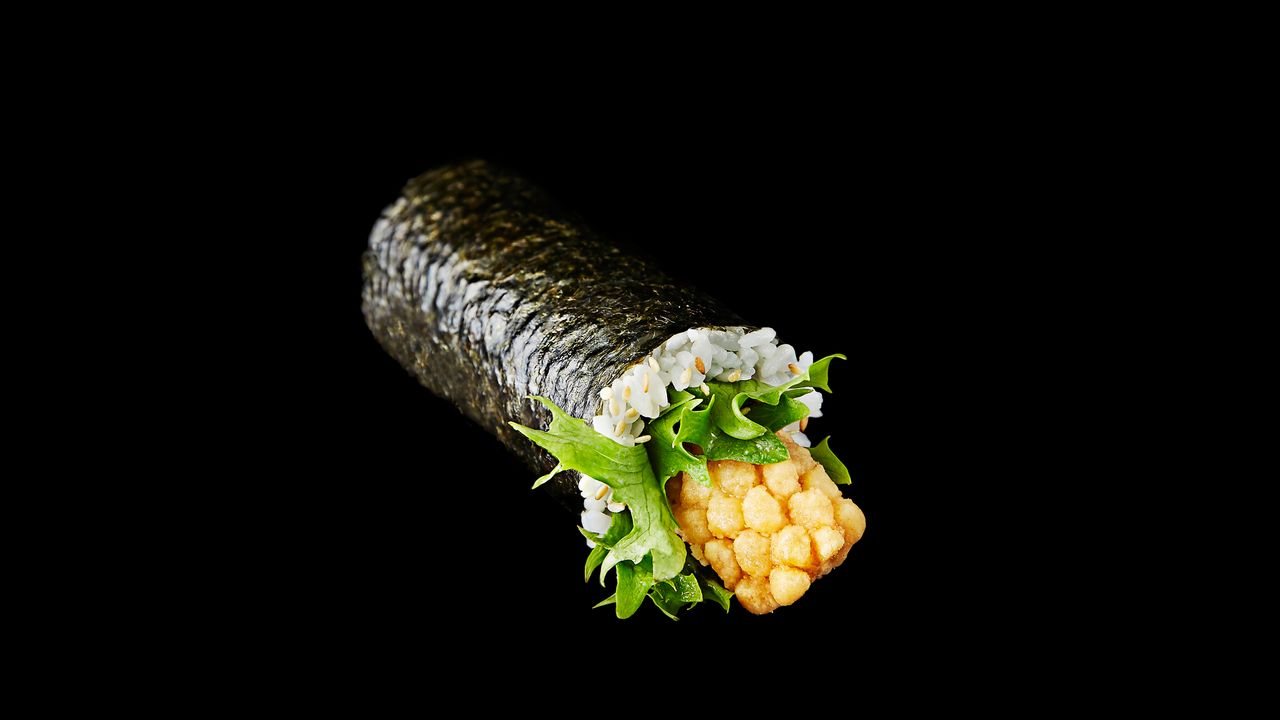 Salt & Pepper Squid White Rice Handroll