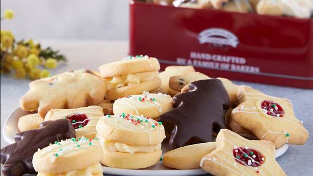Mixed Christmas Biscuits in Gift Tin