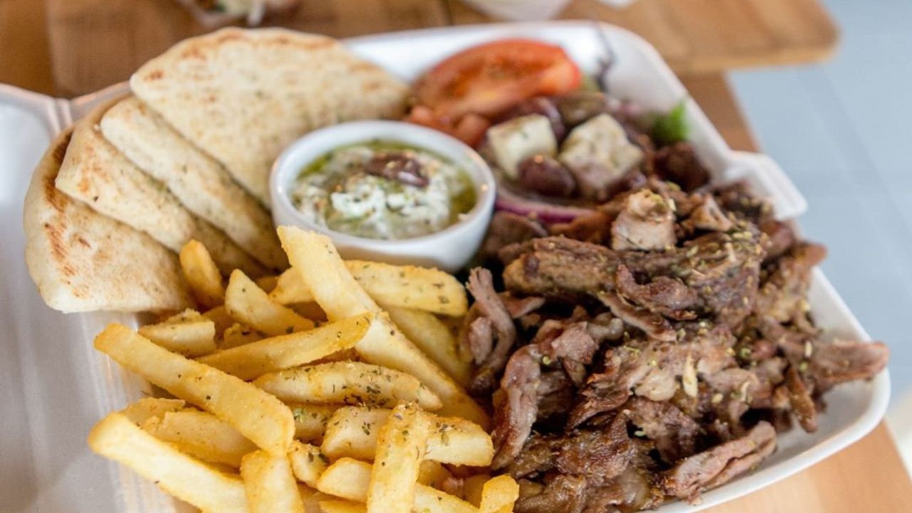 Lamb Gyro Open Plate