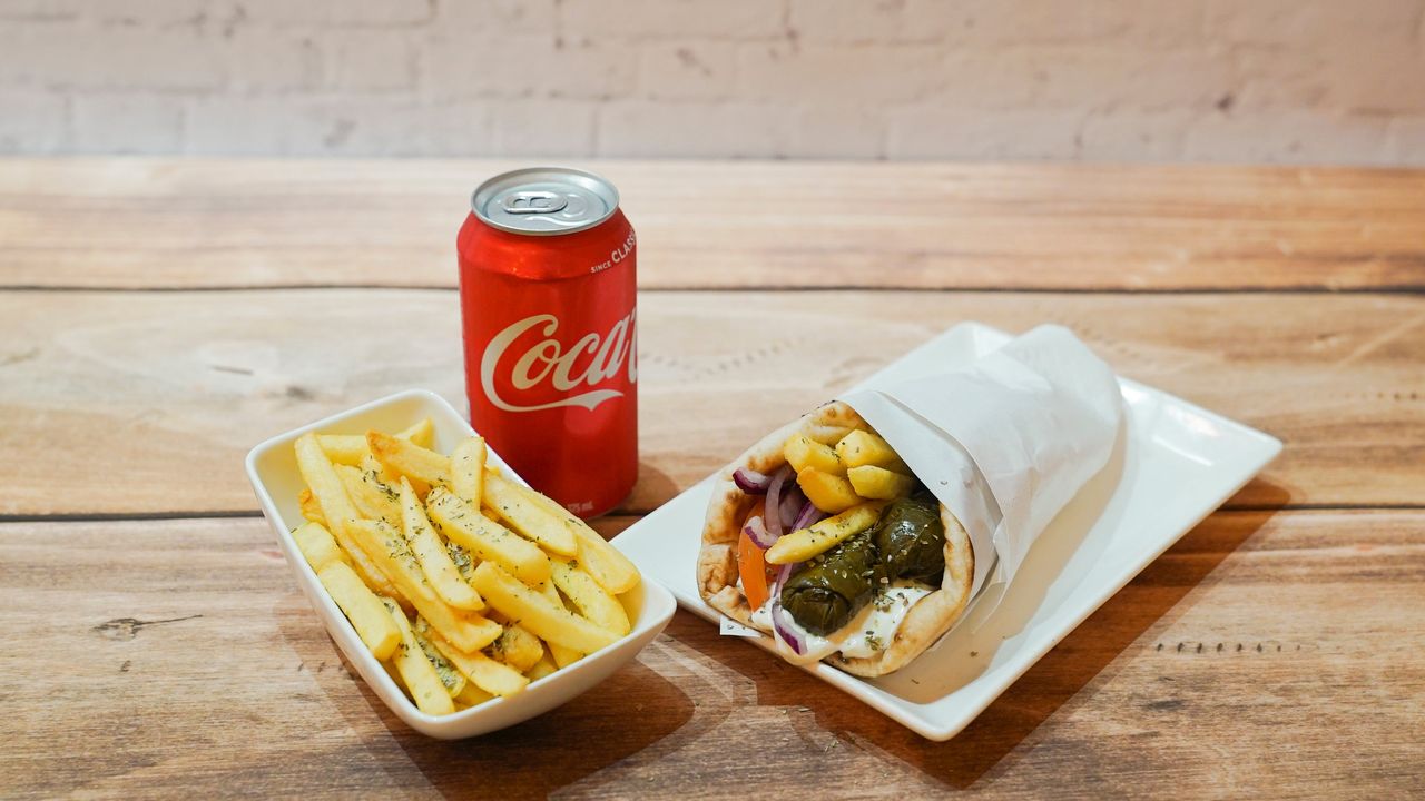 Vegetarian Souvlaki Combo