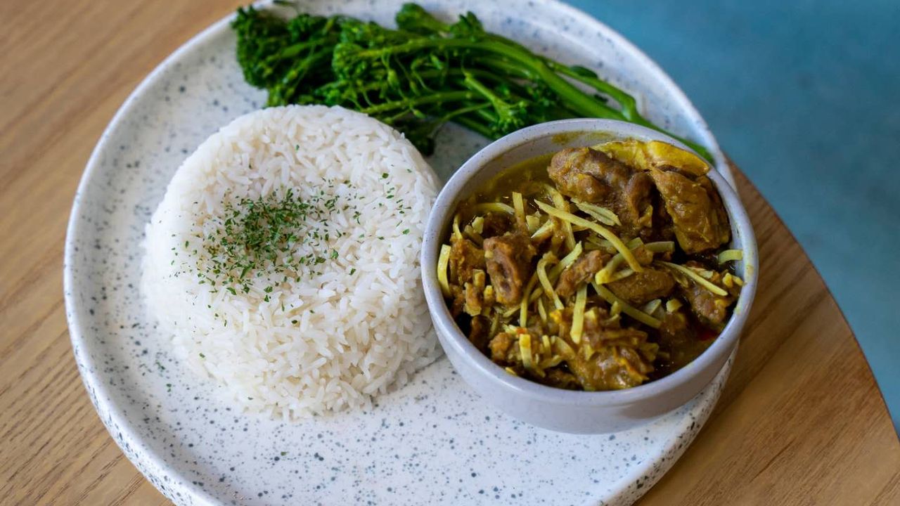 Coconut Beef Curry Rice