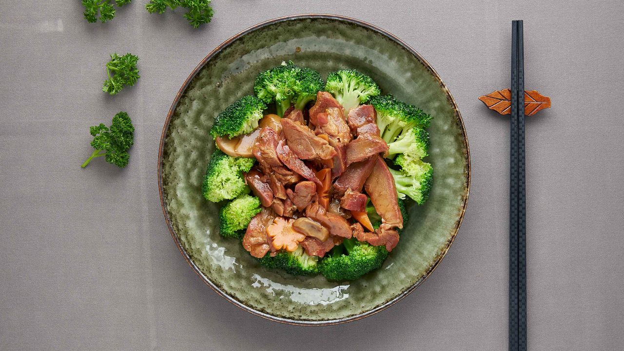 時菜叉燒 Barbeque Pork with Vegetables