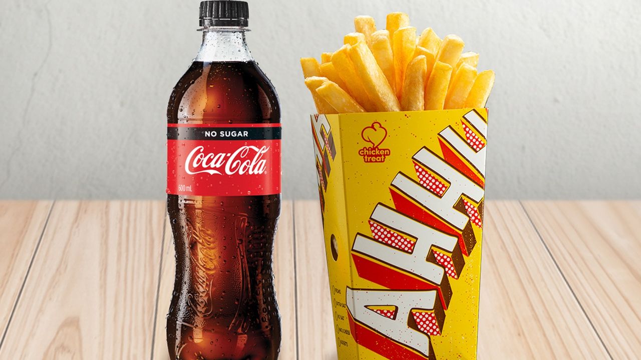 Large Chips and 600ml Drink