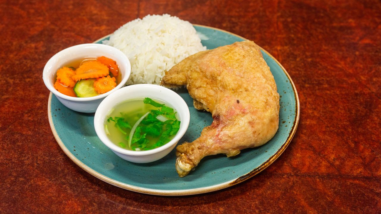 Crispy Chicken on Rice