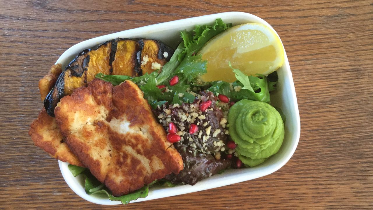 Halloumi and Charred Pumpkin Salad