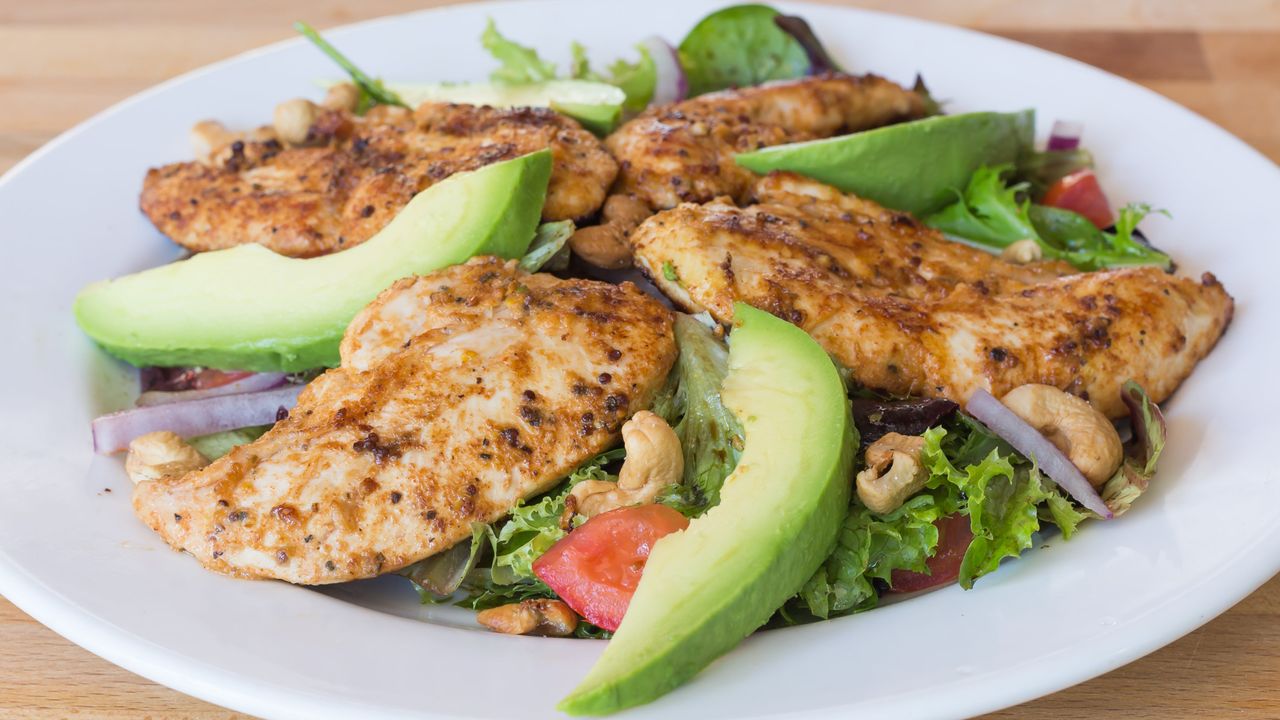 Grilled Chicken Tenderloin and Avocado Salad
