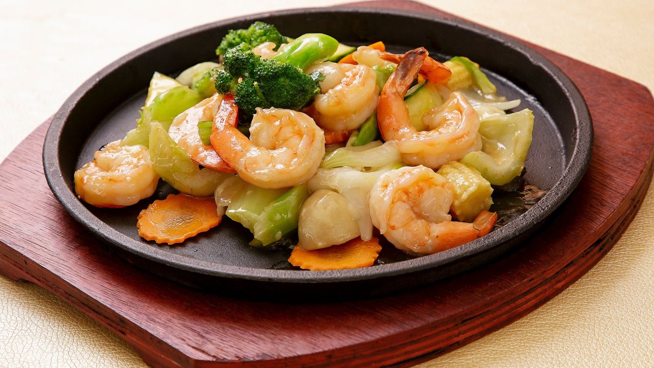 King Prawns/Scallops with Vegetables