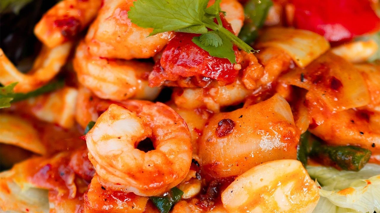 Seafood Combination in Nyonya Sauce