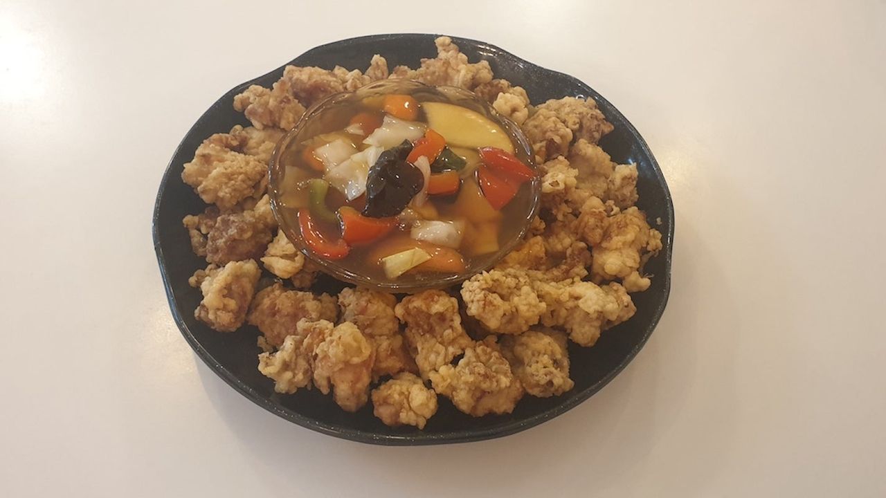Pineapple Orange Fried Chicken