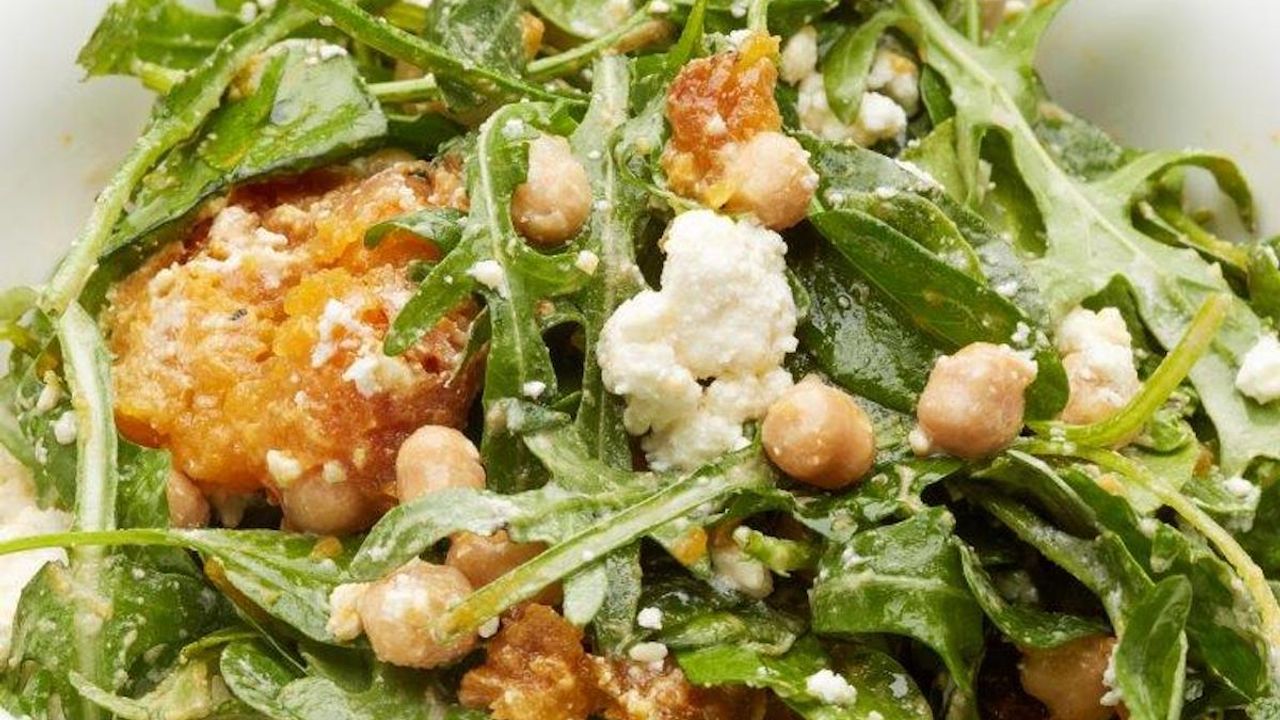 Roast Pumpkin, Chickpea and Fetta (v)(gf)