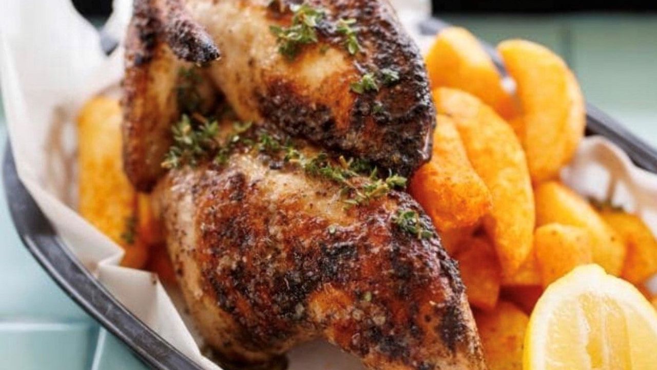 1/2 Charcoal Grilled Portuguese Split Bird