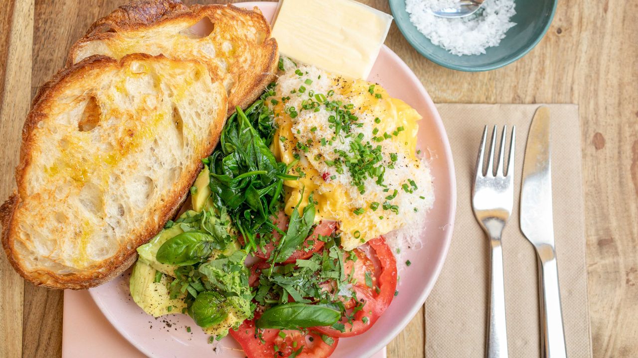 parmesan not-so-scrambled eggs