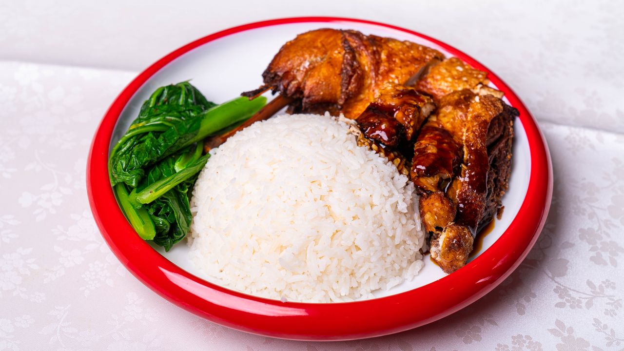 Crispy Chicken on Rice