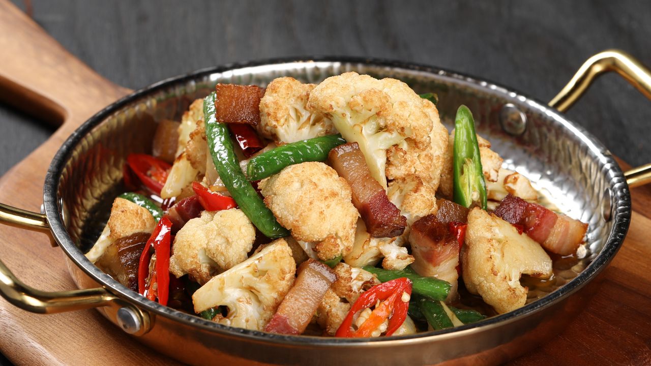 Smoked Pork And Cauliflower