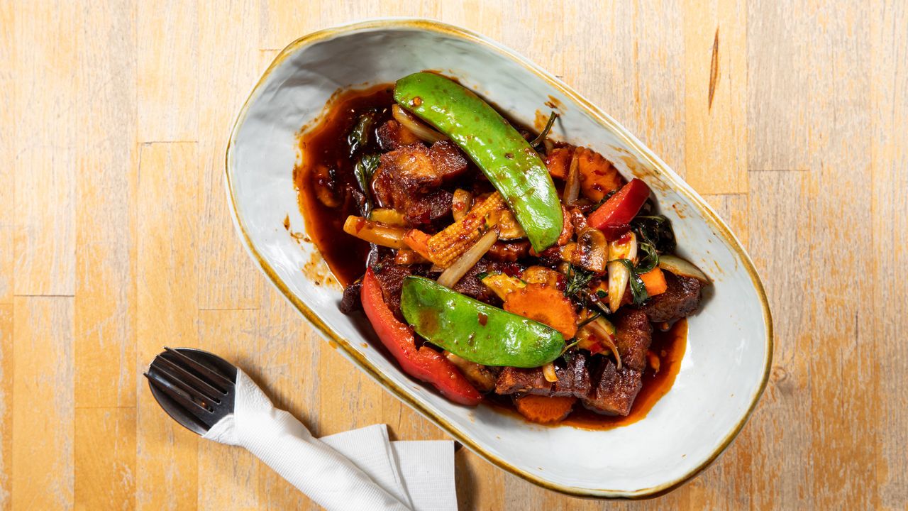 6. Basil Crispy Pork Belly