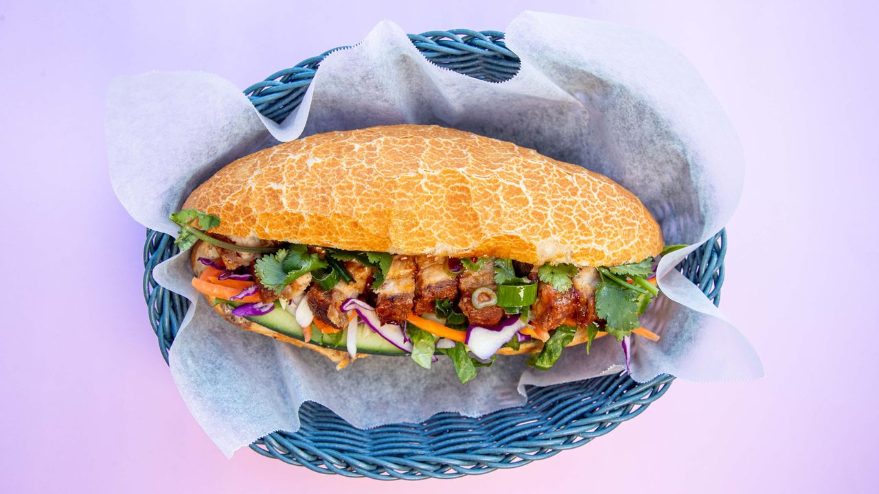 Crackling Pork Belly Baguette