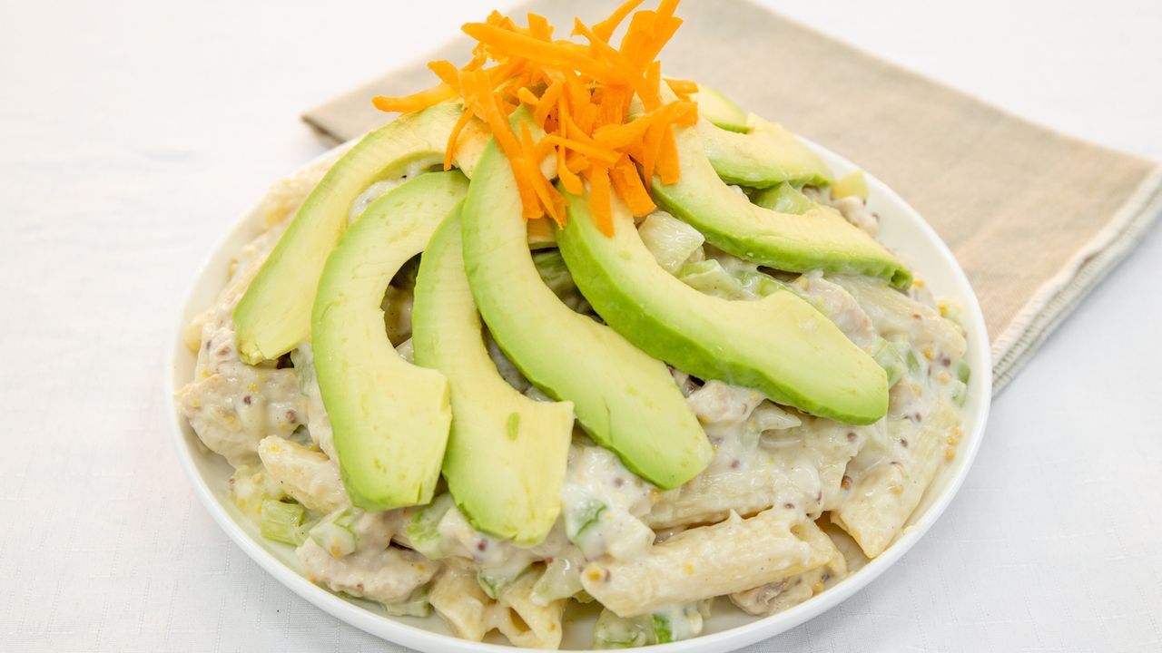 Chicken Pasta Avocado Salad
