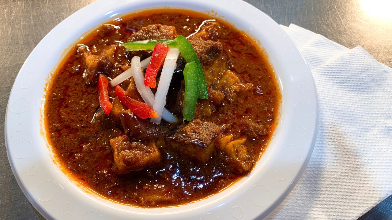 EGGPLANT MASALA with Saffron Rice