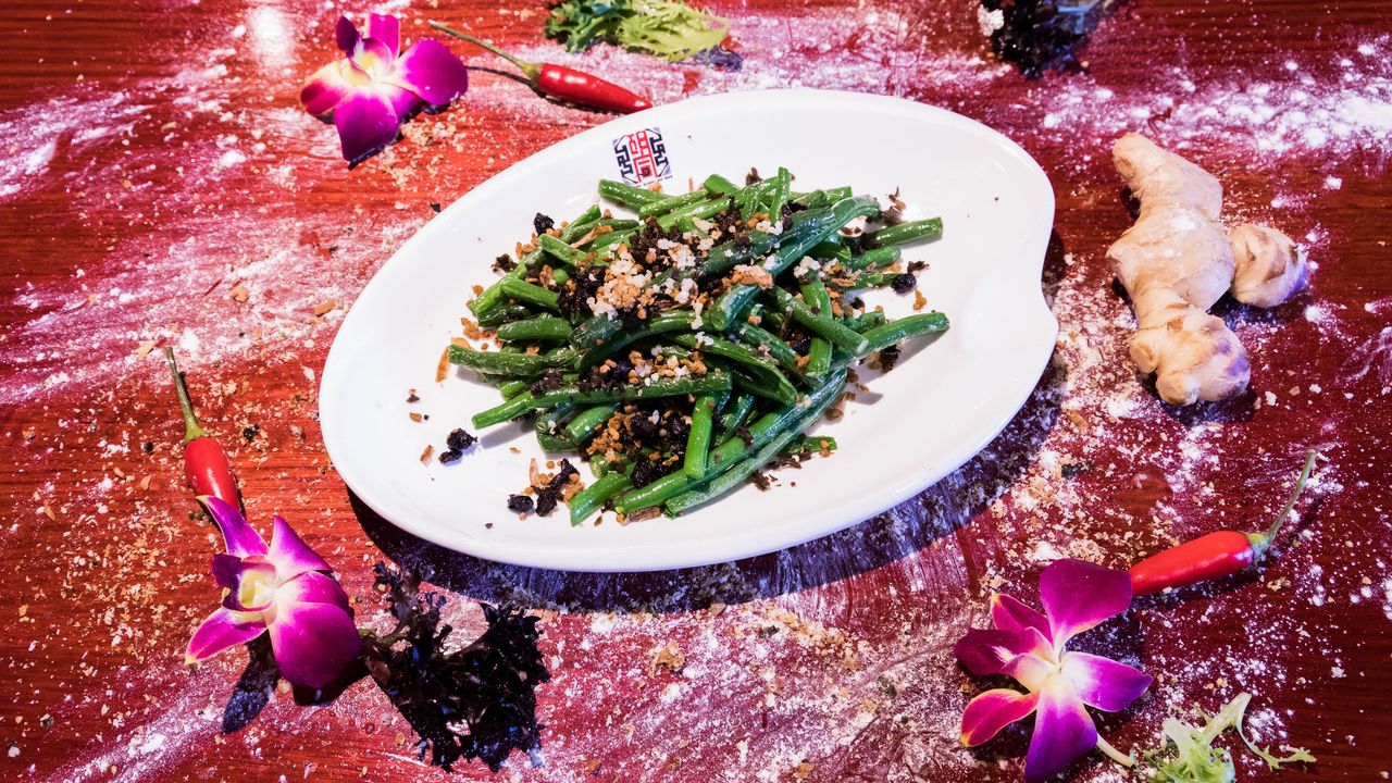 Stir Fried String Beans with Minced Pork in Chilli Sauce