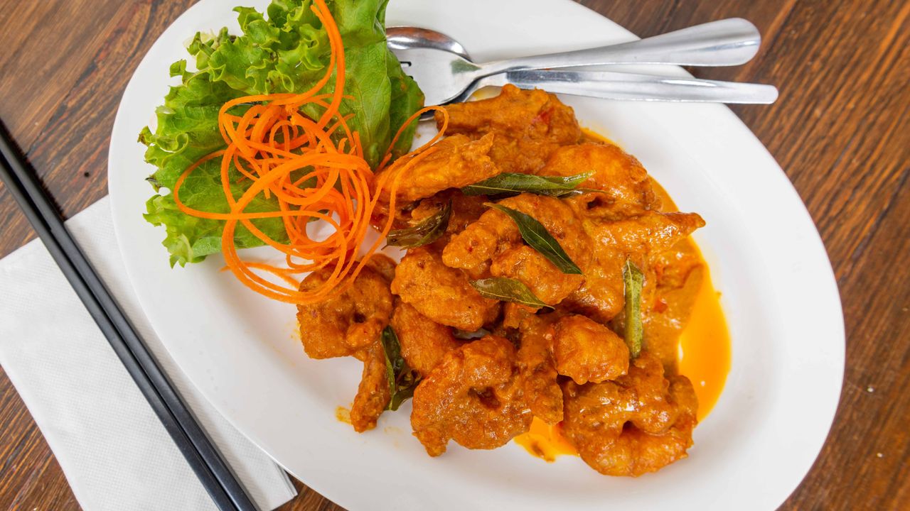 Dry Curry Prawn