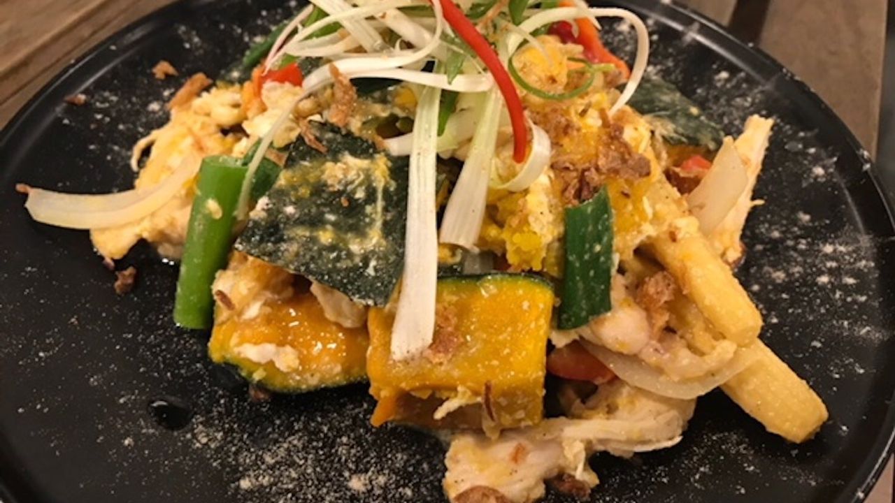 Egg & Pumpkin Stir Fry with Vegetables