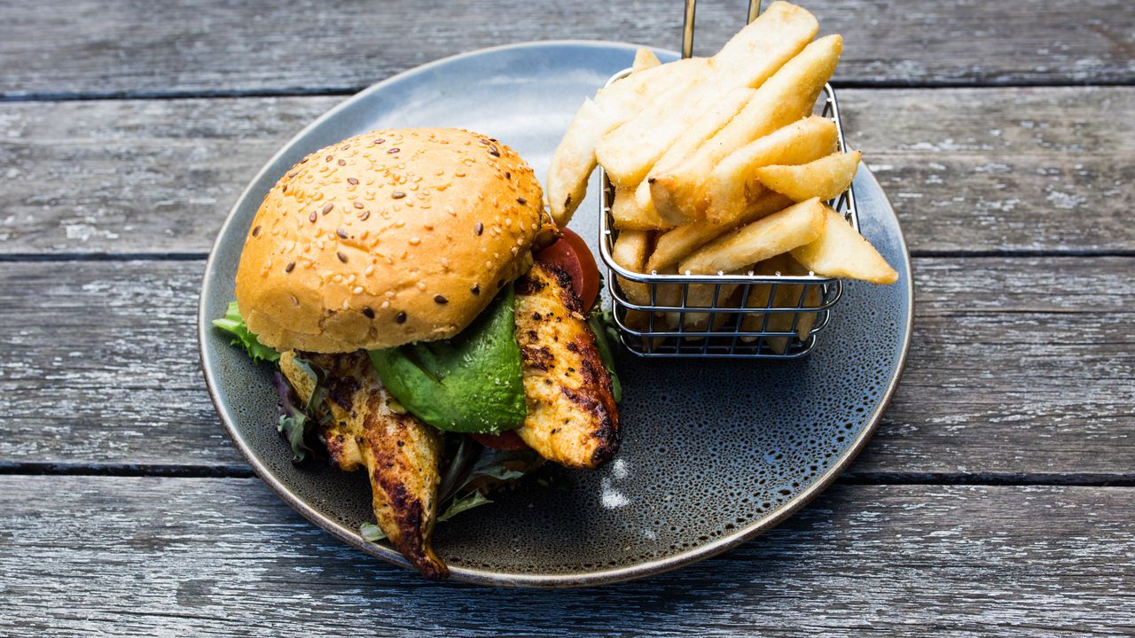 Moroccan Chicken Burger