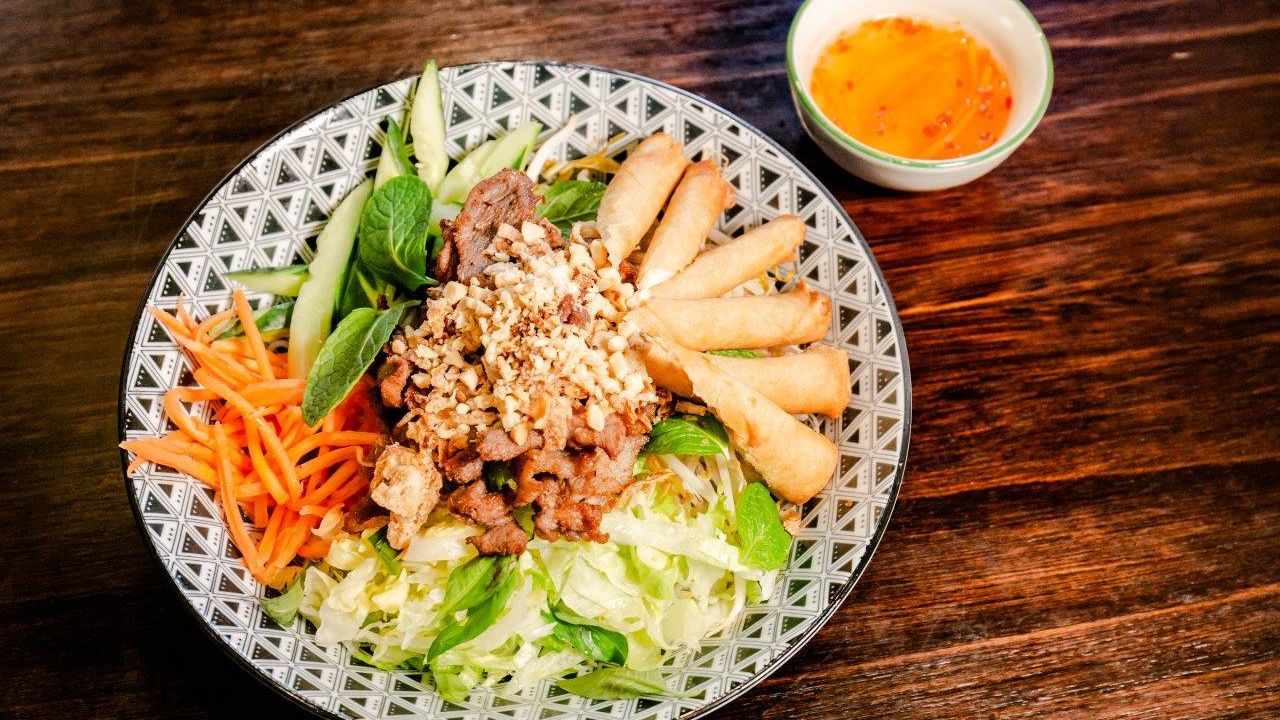 Spring Rolls and Grilled Pork Vermicelli