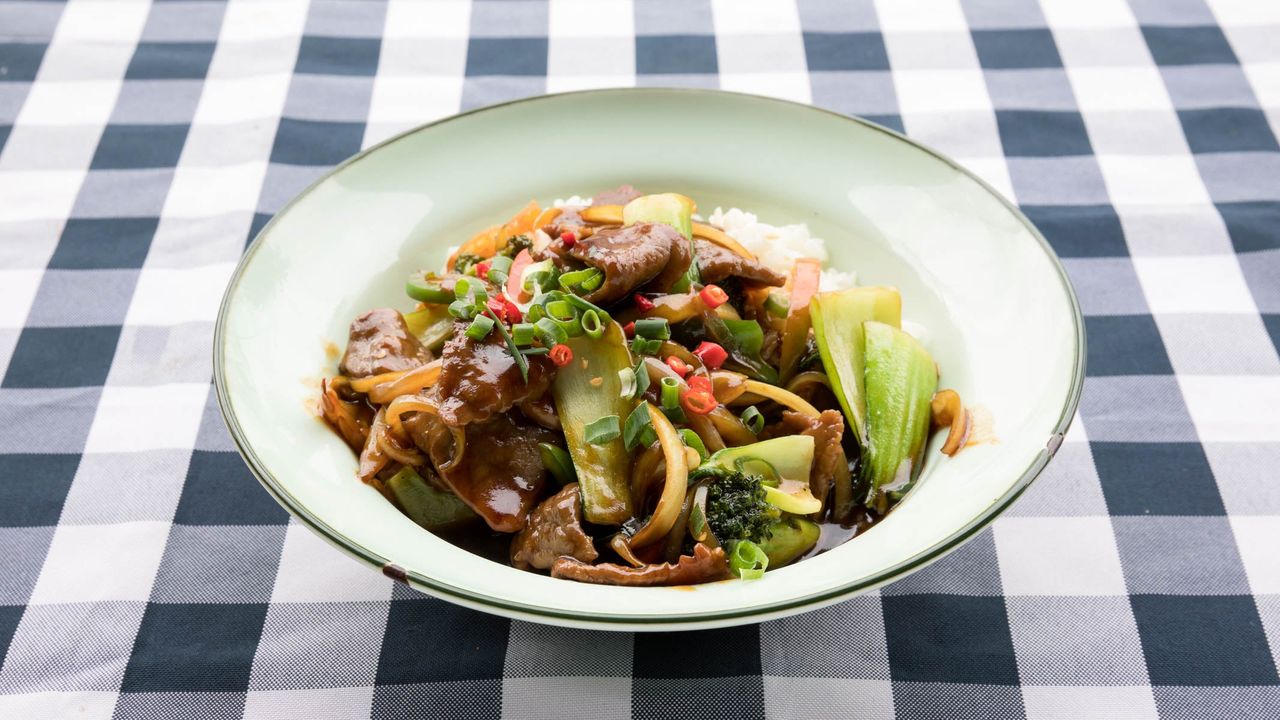 Teriyaki Chicken or Beef with Steamed Rice