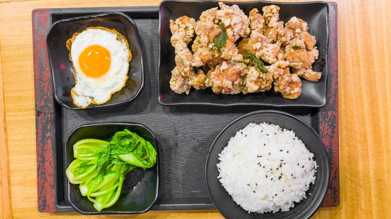 Popcorn Chicken Rice Set