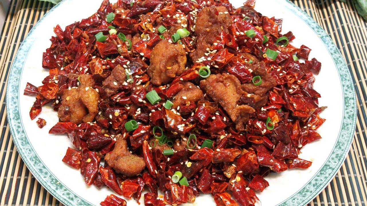 Fried Chicken with Dry Chili & Pepper