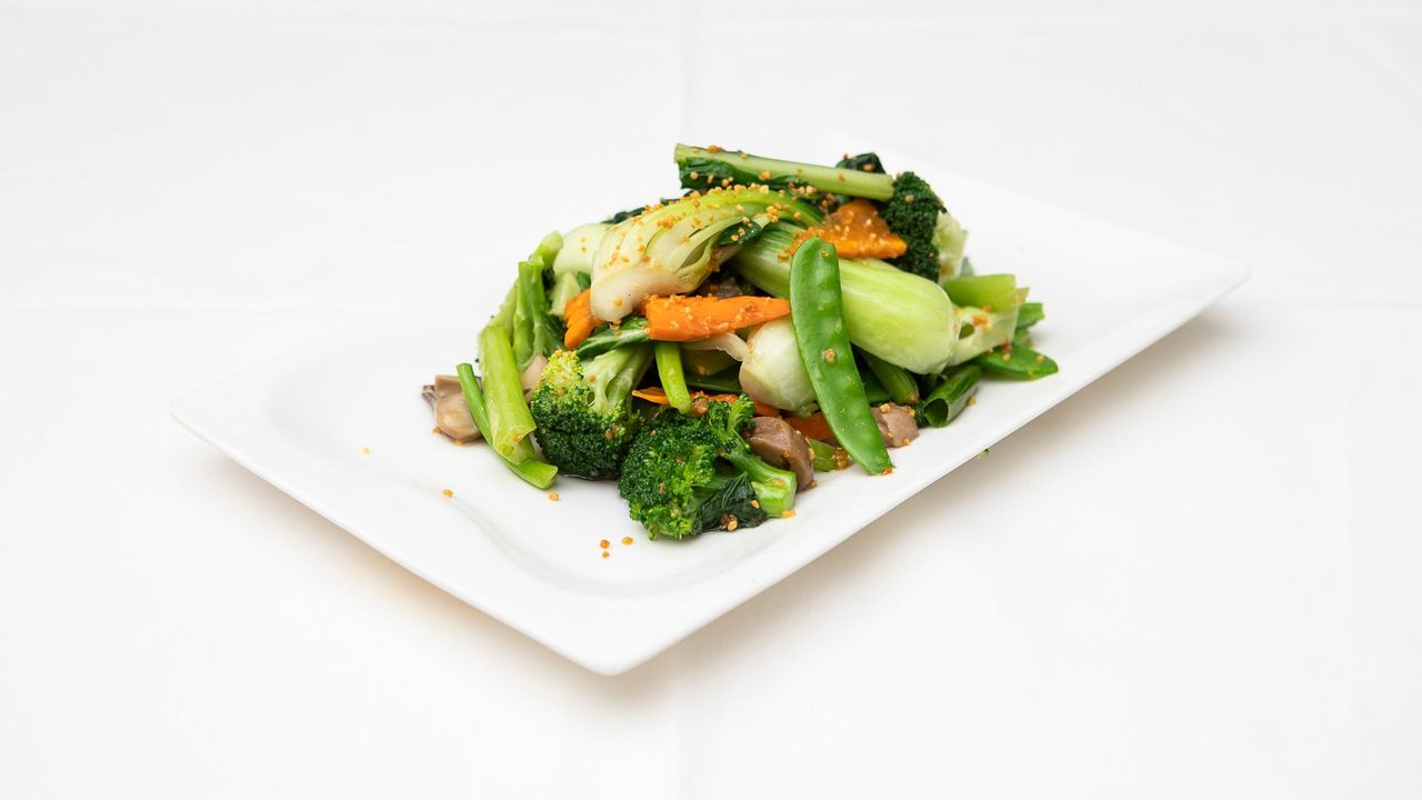 Braised Vegetable with Garlic Sauce