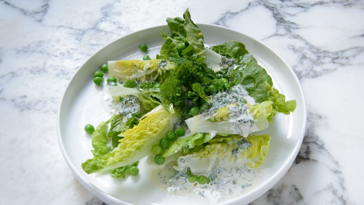 Cos heart salad