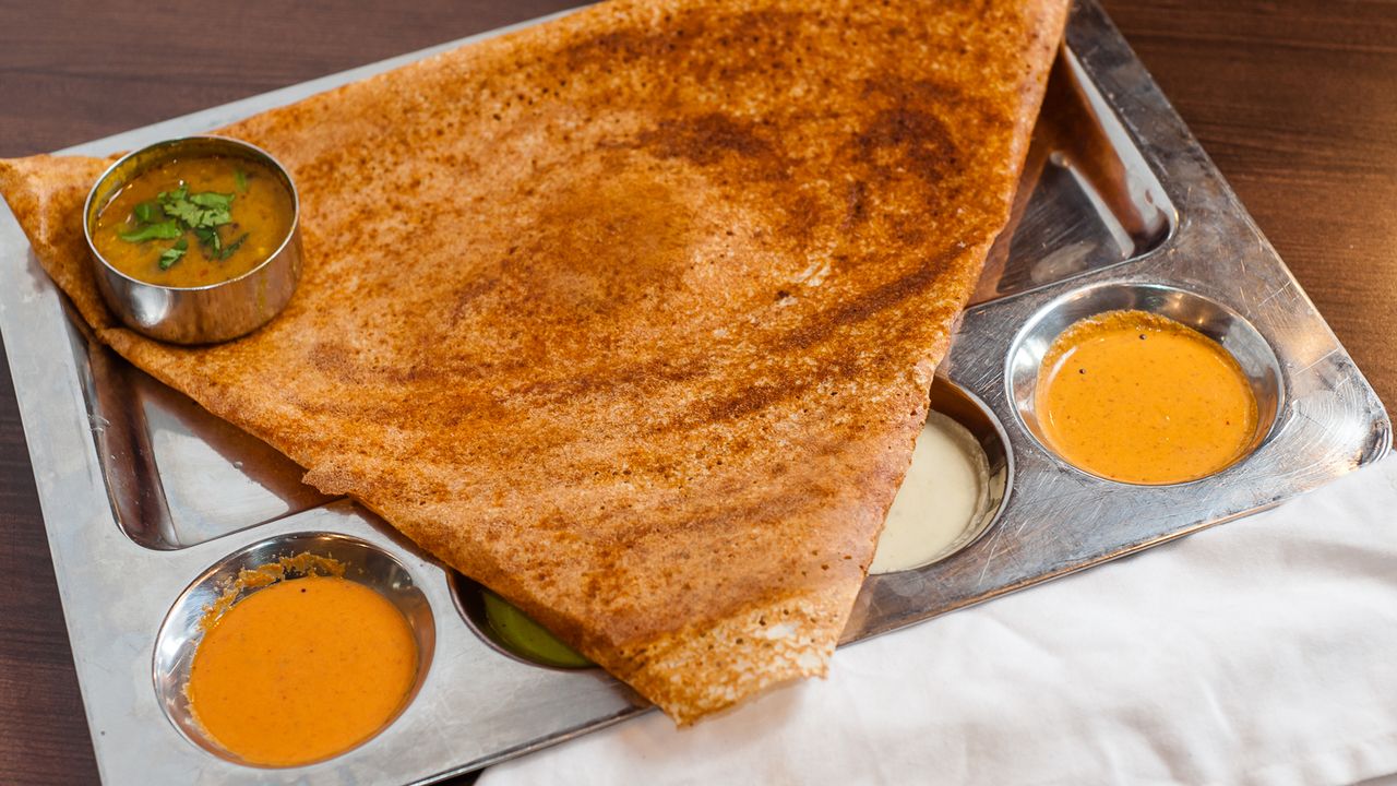 Andhra Spicy Gongura Masala Dosa