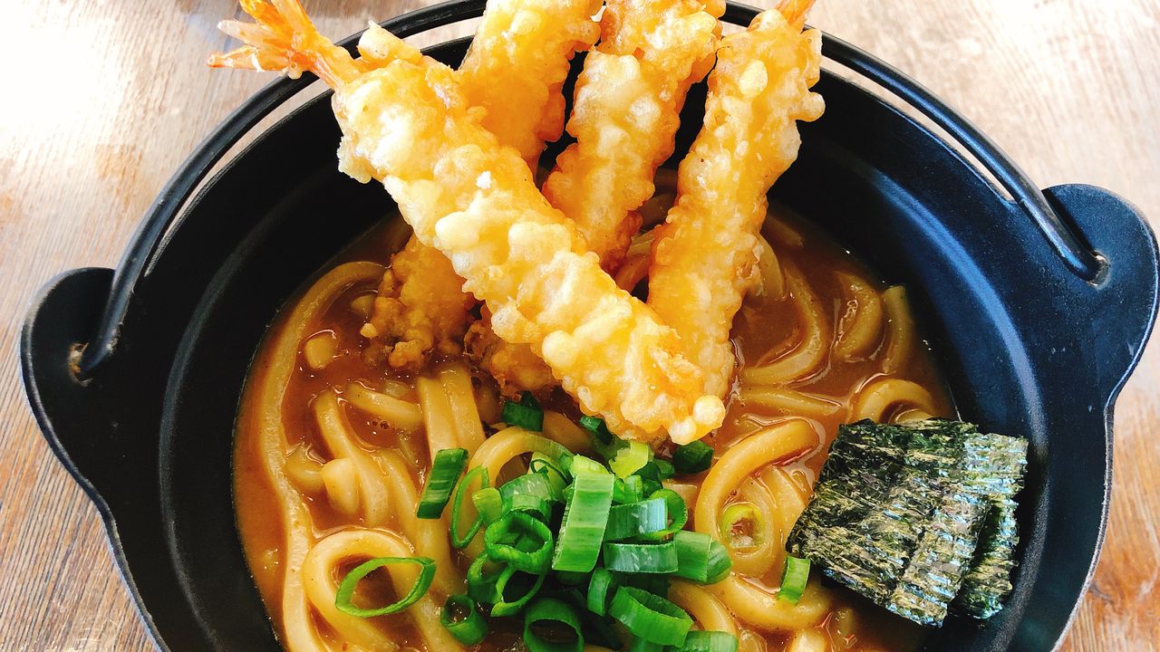 Tempura Prawn Curry Udon