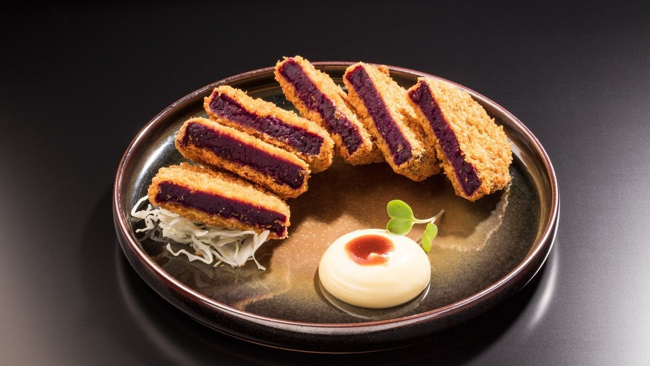 Purple Sweet Potato Croquette (V.G.)